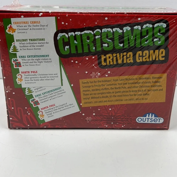 NIB I Outset  I Christmas Trivia Game - Picture 2 of 5
